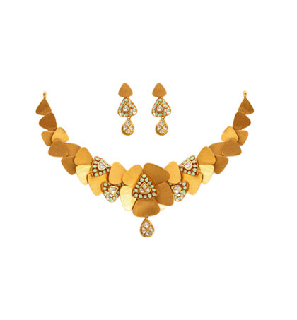 Nighwave Golden Necklace