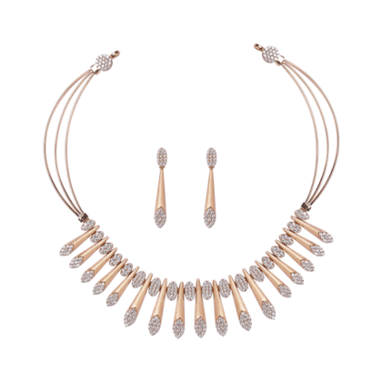Exuberant golden Necklace